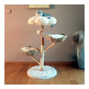 Natural Branch 113cm Custom Cat Tree - MR23 custom wooden cat tree manufacturer