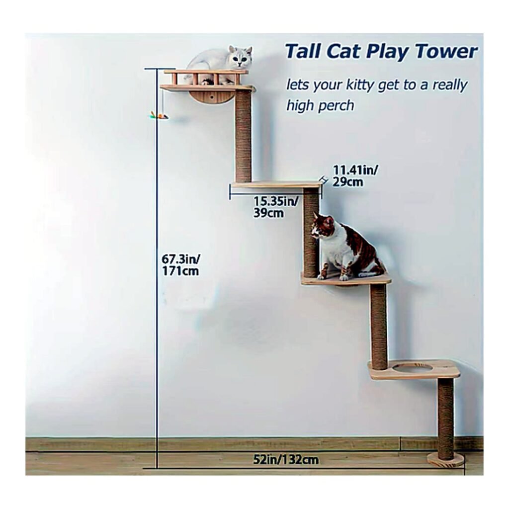 Solid Wood Custom Cat Tree - SPW-NWCT-020 custom wooden cat tree manufacturer