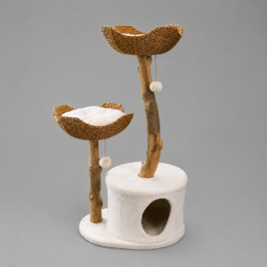 Cat Tree Double Condo Tree Hole – MR19