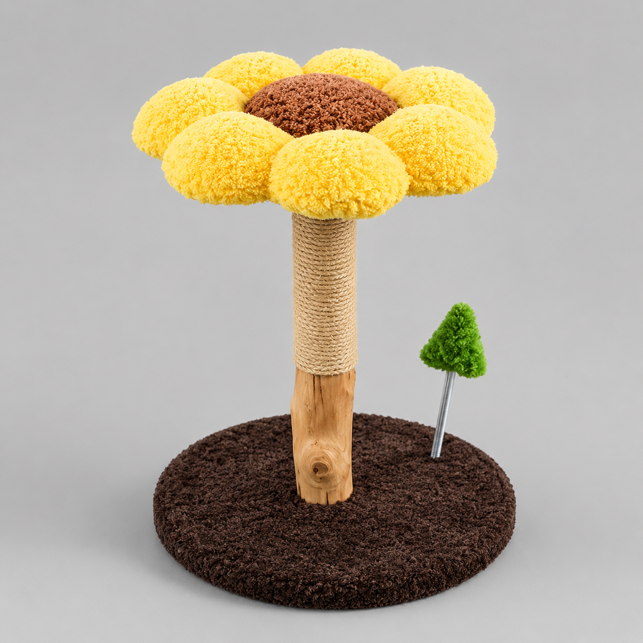 Natural Wood Small Cat Tree – MR43