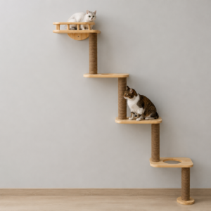 Solid Wood Custom Cat Tree – SPW-NWCT-020