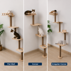 Solid Wood Custom Cat Tree – SPW-NWCT-023