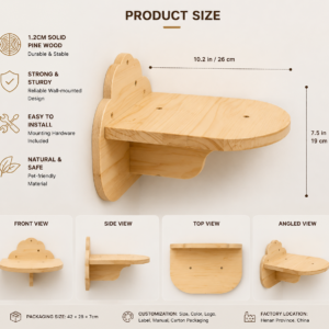 Solid Wood Custom Cat Tree – SPW-NWCT-029