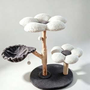 Natural Wood Cat Tree – MR49-K