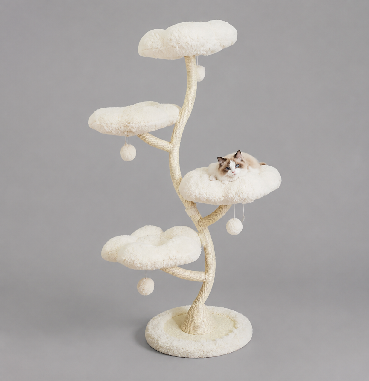 Natural Wood Cat Tree – MR81