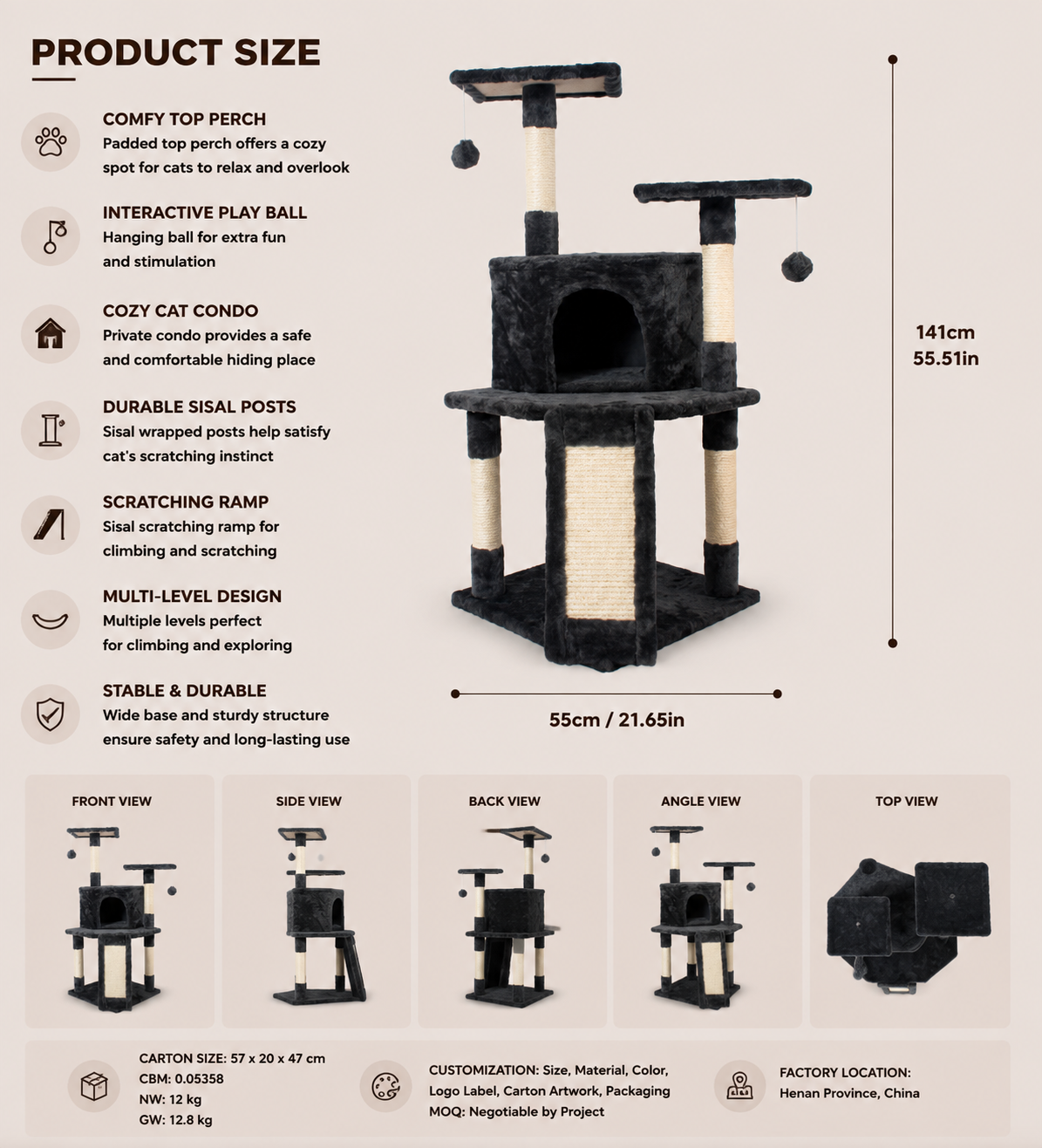 Cat Tree Multi-Function – MX42