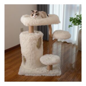 Cat House Natural Wood Double-Level - MR42