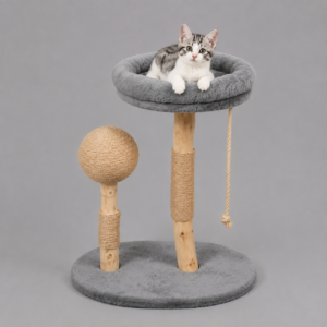 Cat Tree Natural Wood – MR46