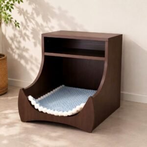 Cat Nightstand with Wireless Charging CTT006