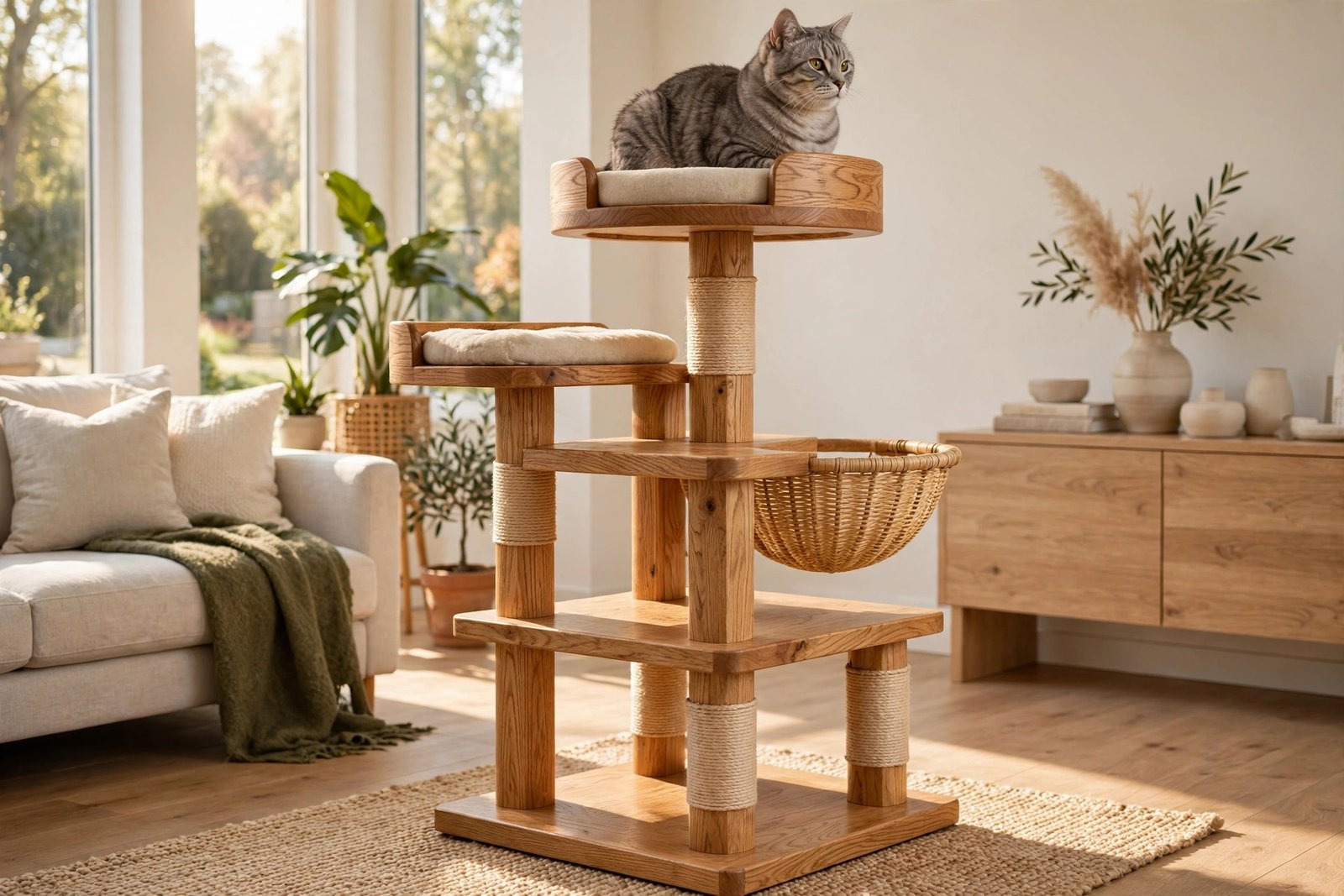 White oak vs red oak comparison for oak cat tree furniture selection